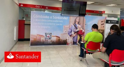 Santander cubre ventanillas para que ladrones no vean operaciones bancarias y prevenir asaltos