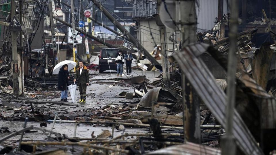 Imágenes de los daños ocasionados por el terremoto de 7.6 grados registrado en Japón el pasado 1 de enero.