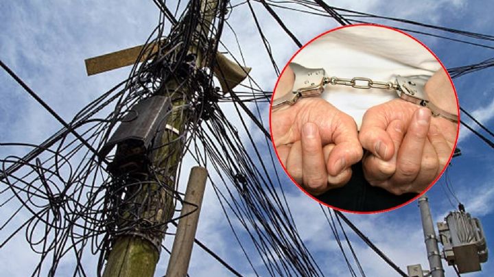Robo de cable en Benito Juárez: Detienen a joven de 20 años con 10 metros de cable