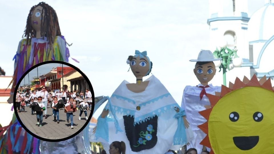 Mojiganga previo a fiestas de la Candelaria en Tlacotalpan, Veracruz