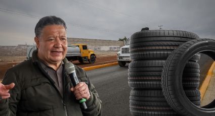 Con neumáticos, realizan pavimentación en Pachuca; esta es la técnica