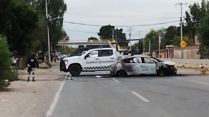 Narcobloqueo y quema de autos aterroriza zona Laja-Bajío | VIDEO