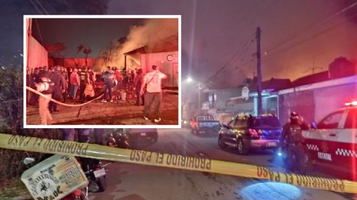 VIDEO: Incendio consume bodega de materiales reciclados en Nogales