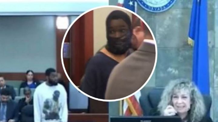 Al estilo Hannibal Lecter: Así entra acusado a sala del tribunal después de golpear a jueza
