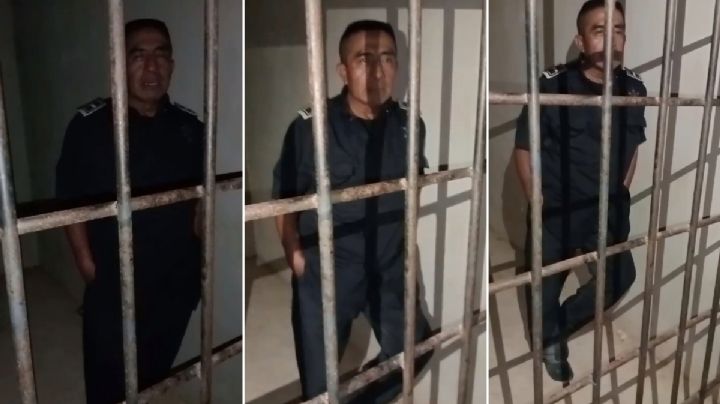Policías detienen a compañero policía por ebrio y “extorsionador” | VIDEO