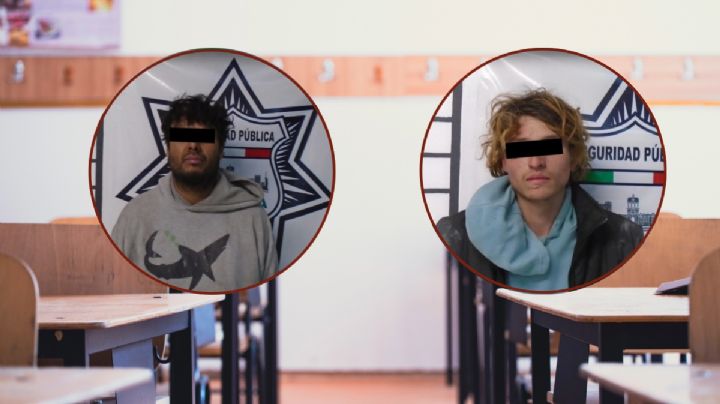 Robo a escuela: Intentan huir con equipo de cómputo; así los detiene la policía de Pachuca