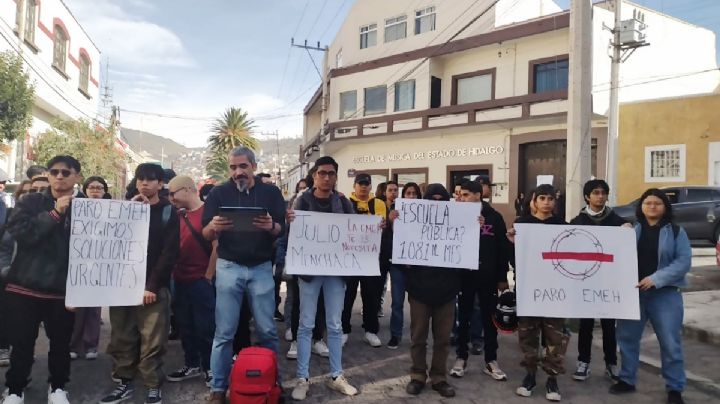 Empieza el año con paro estudiantil en Hidalgo; alumnos de la Escuela de Música toman instalaciones