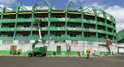 El Estadio León continúa siendo rehabilitado