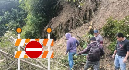 Bloqueada la carretera federal Orizaba-Zongolica por deslave