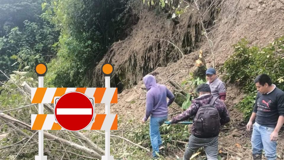 En la zona se trabaja para liberar la carretera.