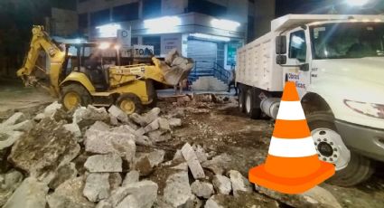 Calle cerrada en Xalapa Centro: se retrasan trabajos y reapertura será este día