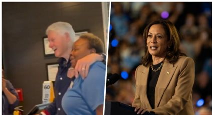 Bill Clinton hace campaña por Kamala Harris hasta en el McDonald's