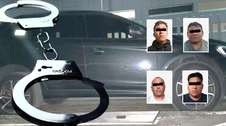 Recuperan en Tula vehículo robado en Edomex; 4 detenidos, armas y drogas aseguradas