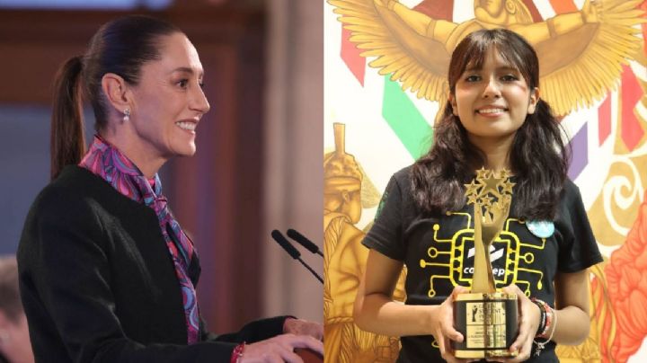 Sheinbaum manda mensaje a la mejor estudiante del mundo, originaria de Veracruz