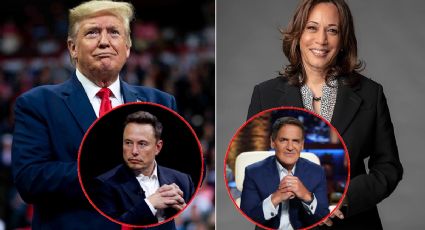 Elon Musk y Mark Cuban hacen campaña por Trump y Harris