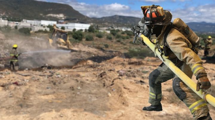 Arde basurero clausurado de Mineral de la Reforma; esto pasó | FOTOS