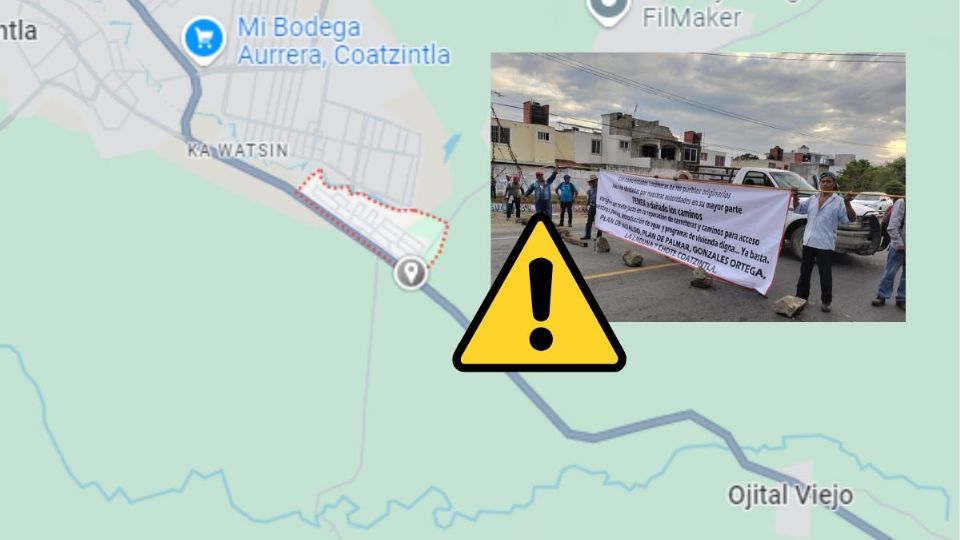 Bloquean carretera Coatzintla - Papantla hoy 17 de octubre; esto piden pobladores