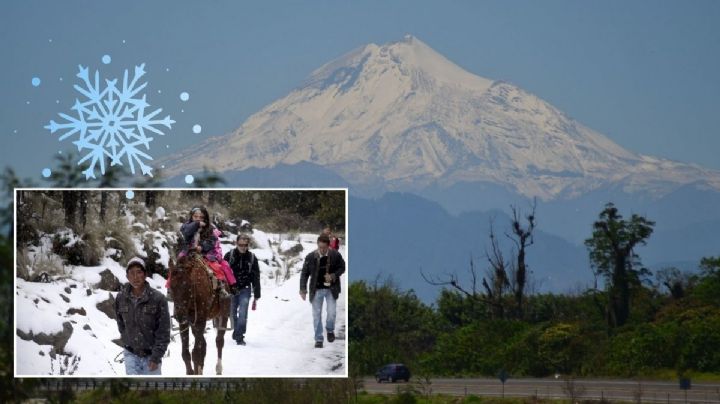 Nevada en el Cofre de Perote y el Pico de Orizaba sería este día por frente frío en Veracruz
