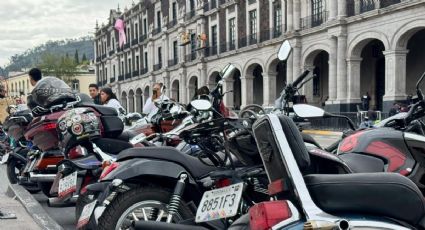 Decenas de motociclistas en contra de la "Ley Motorratón" en el Edomex