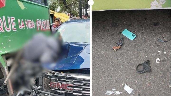 CDMX: Conductor evita atraco y asaltante muere prensado sobre eje Eje 5 Sur