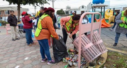 Pachuca realiza la quinta Faena por la Transformación, en el parque La Palma