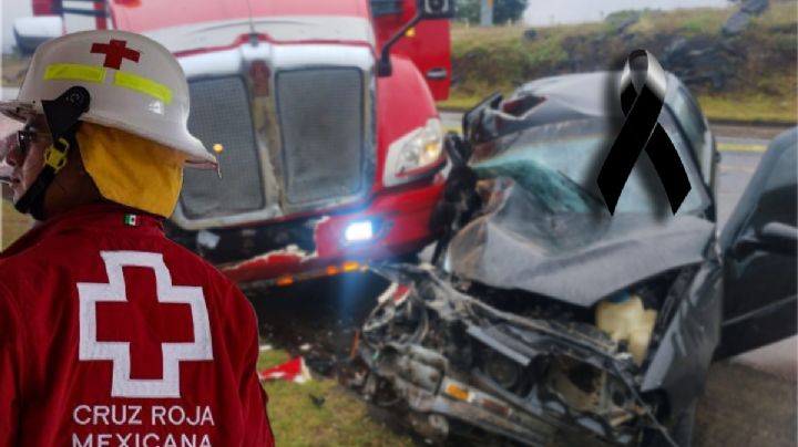 Accidente mortal en autopista México-Tuxpan: tráiler y automóvil chocan