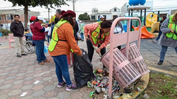 Pachuca realiza la quinta Faena por la Transformación, en el parque La Palma