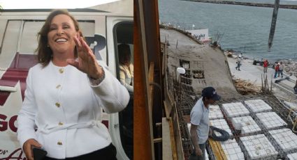 Rocío Nahle opina sobre derrumbe de estructura en rehabilitación del Aquarium de Veracruz