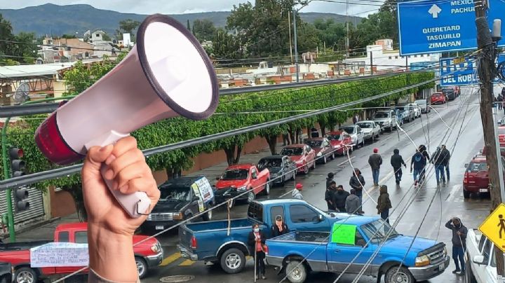 Bloquean avenida del Centro en Ixmiquilpan, ¿quiénes son y qué exige?
