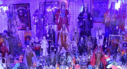 Así es por dentro el templo de La Santa Muerte en León