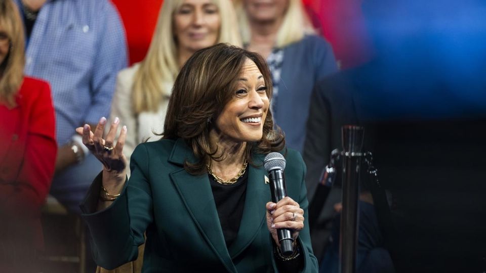 La candidata demócrata Kamala Harris