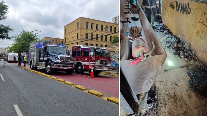 Chile: Imágenes de la explosión de bomba molotov que dejó 35 estudiantes heridos en Santiago