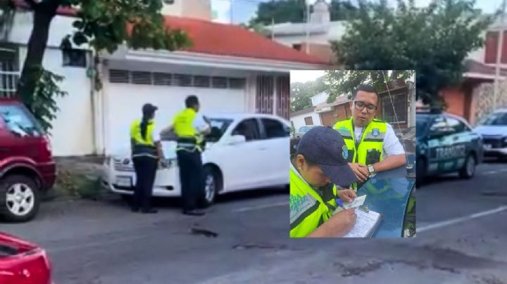 VIDEO: Acusan a tránsitos de Veracruz por “zapear” a conductora