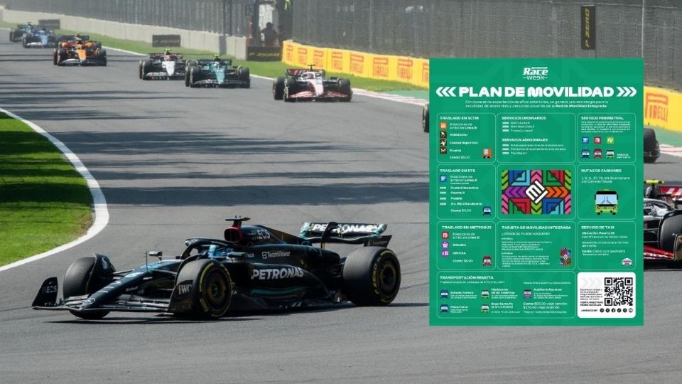 La Secretaría de Movilidad de la CDMX dio a conocer su “Plan de Movilidad”, que incluye servicios de transporte adicionales, estacionamientos remotos y rutas alternas para llegar al evento de la F1.