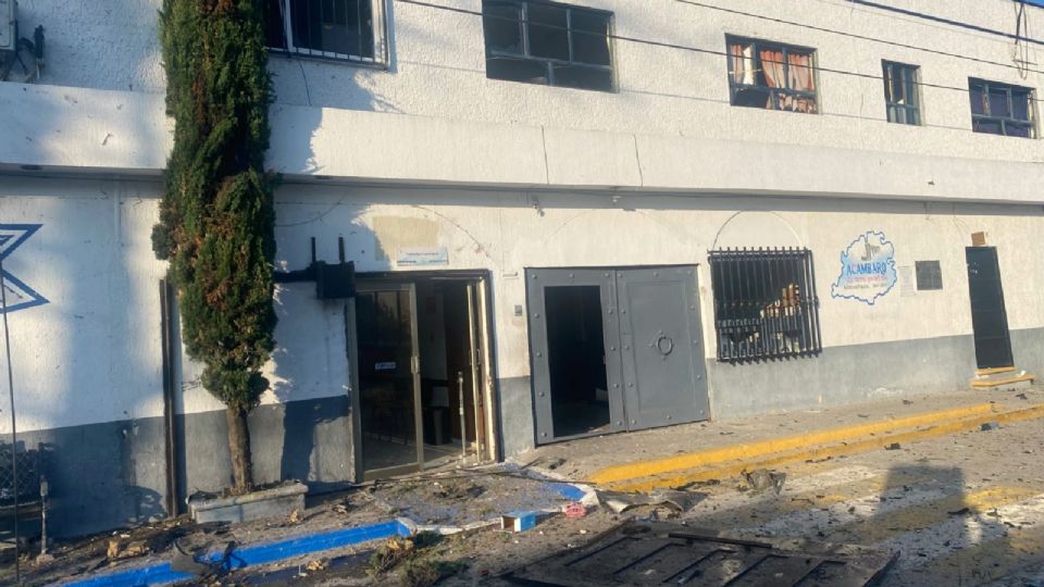 Así quedaron las instalaciones de la Policía de Acámbaro luego del estallido