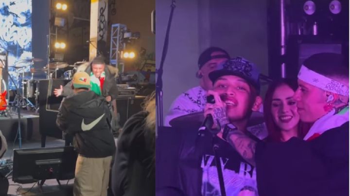 Lazy Boy asiste a concierto de Santa Fe Klan y lo sube a cantar con él: "Soy tu fan"