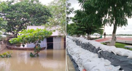 Entre domingo y lunes mayor desbordamiento de río Papaloapan en Tlacotalpan: Conagua