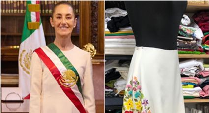 Artesana oaxaqueña confeccionó vestido de Sheinbaum sin conocerla