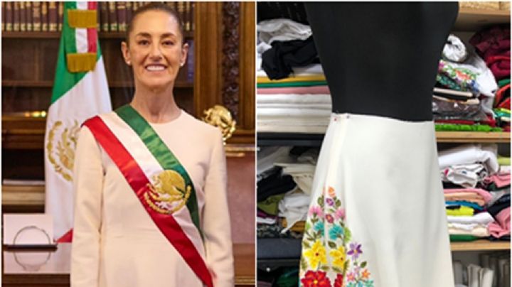 Artesana oaxaqueña confeccionó vestido de Sheinbaum sin conocerla