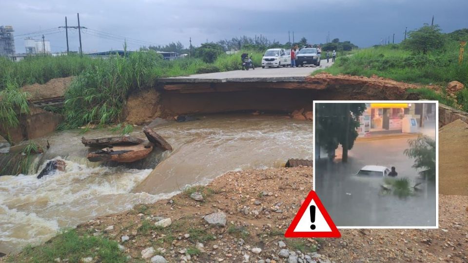 Estos son los 20 municipios de Veracruz afectados tras lluvias por depresión tropical