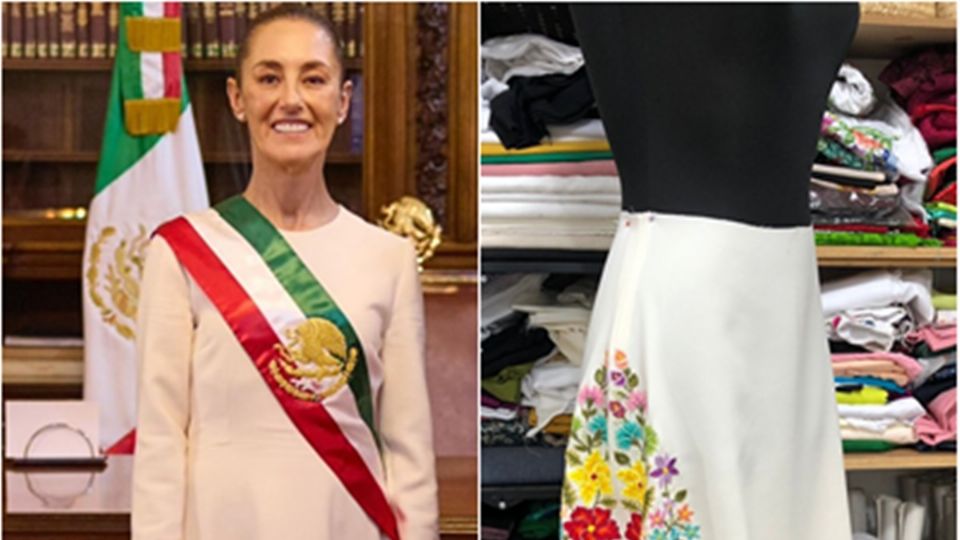 La artesana cuenta que en septiembre fue convocada a presentar una propuesta para realizar el vestido presidencial.