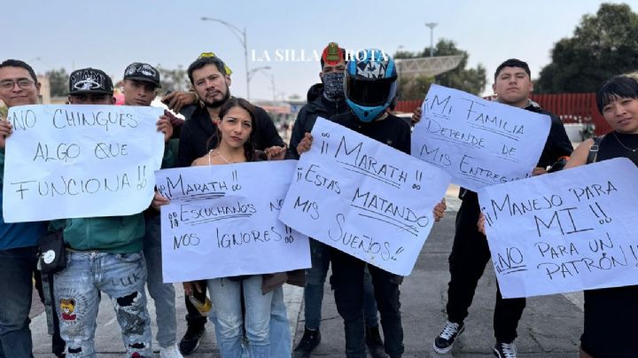 Repartidores en moto protestan en Cámara de Diputados: Exigen libertad de afiliarse o no al Seguro Social