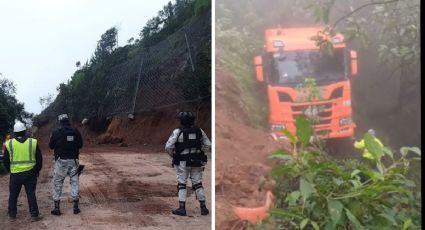 ¿Hay camiones sepultados por derrumbe de autopista de Orizaba - Puebla?