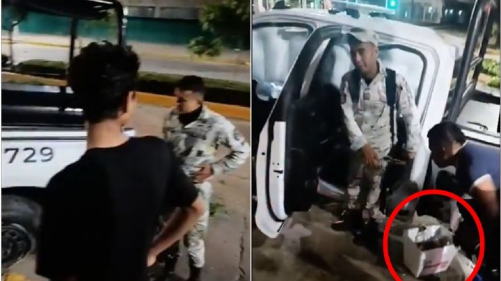 Elemento de la GN borracho provoca choque en Villahermosa, Tabasco | VIDEO