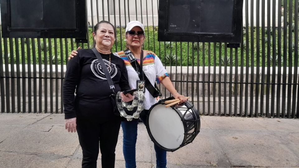 De negro, la magistrada Martha Gabriela Sánchez