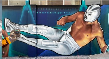 Despiden a “El hijo del Santo” con un mural de más de 35 metros