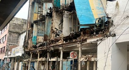 Las impactantes imágenes tras el derrumbe de un hotel en Tampico por intensas lluvias