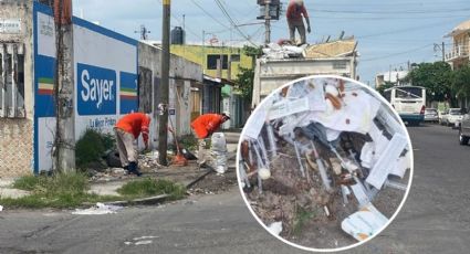 Arrojan desechos clínicos en colonia de Veracruz; exigen sanción a responsables