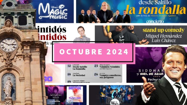 Estos son los espectáculos y conciertos que hay en octubre en Pachuca