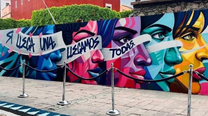 Este es el mural de la gobernadora de Guanajuato: "El gobierno de la gente"